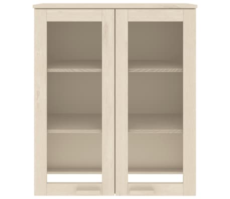 vidaXL Opzetkast HAMAR 85x35x100 cm massief grenenhout honingbruin