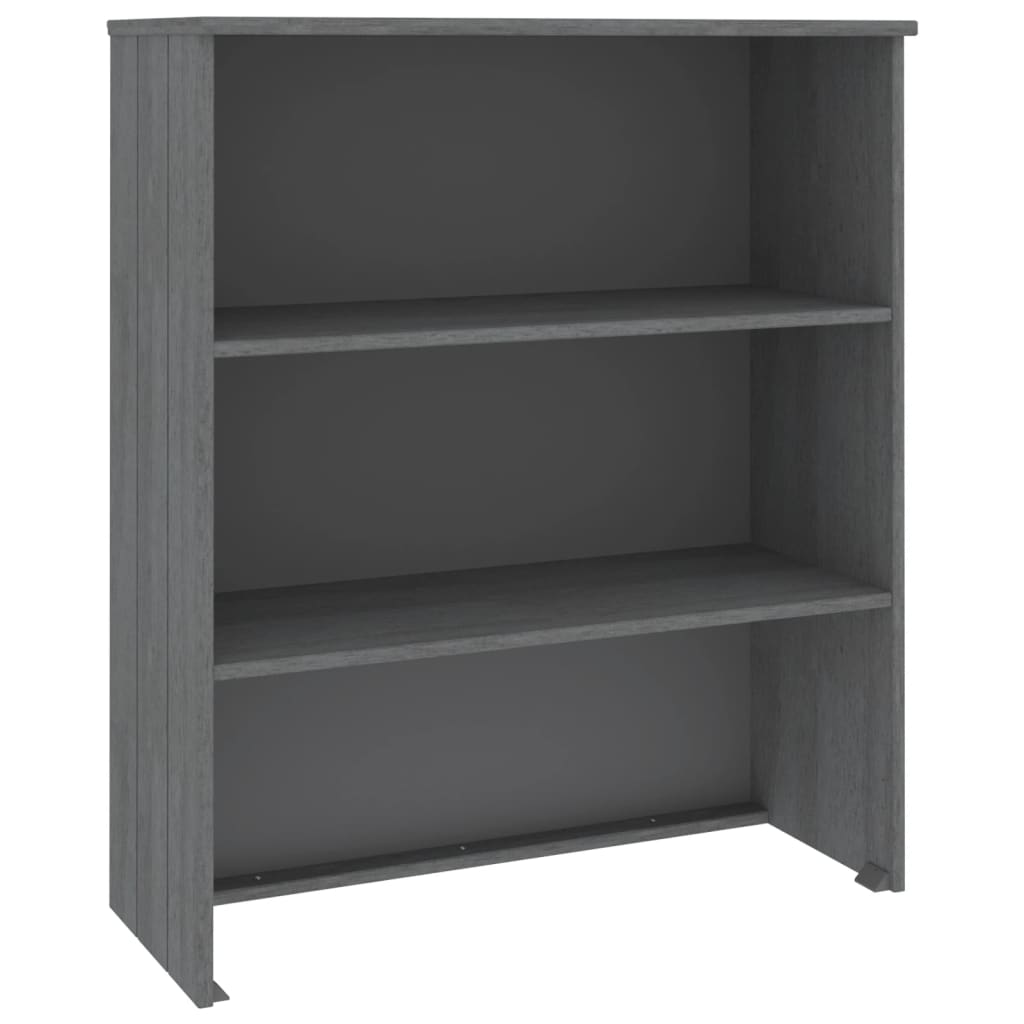 Thumbnail - vidaXL Highboard-Oberteil HAMAR Dunkelgrau 85x35x100 cm Massivholz