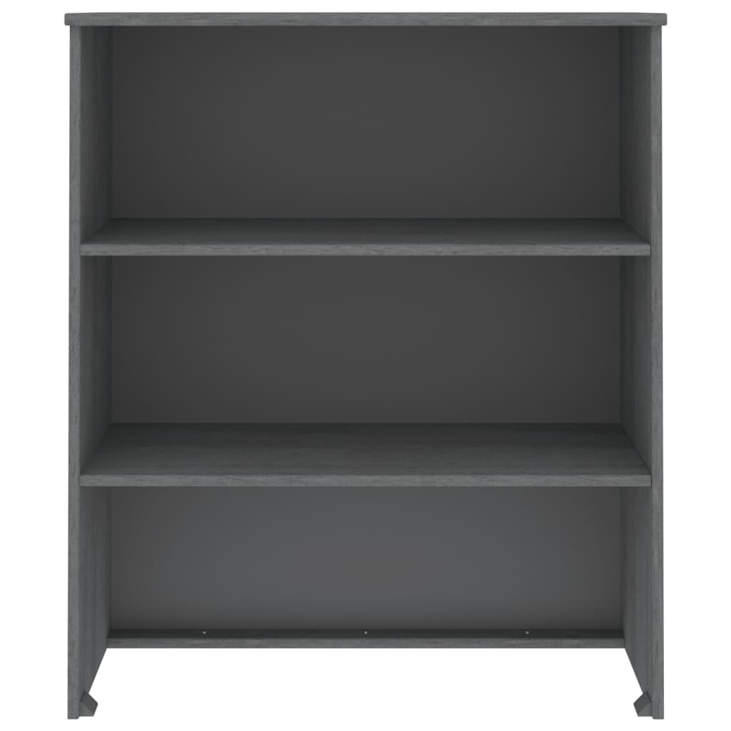 Thumbnail - vidaXL Highboard-Oberteil HAMAR Dunkelgrau 85x35x100 cm Massivholz