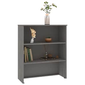 Nástavec na komodu HAMAR světle šedý 85 x 35 x 100 cm borovice - obrázek 5