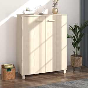 Omara za čevlje HAMAR medeno rjava 85x40x108 cm trdna borovina