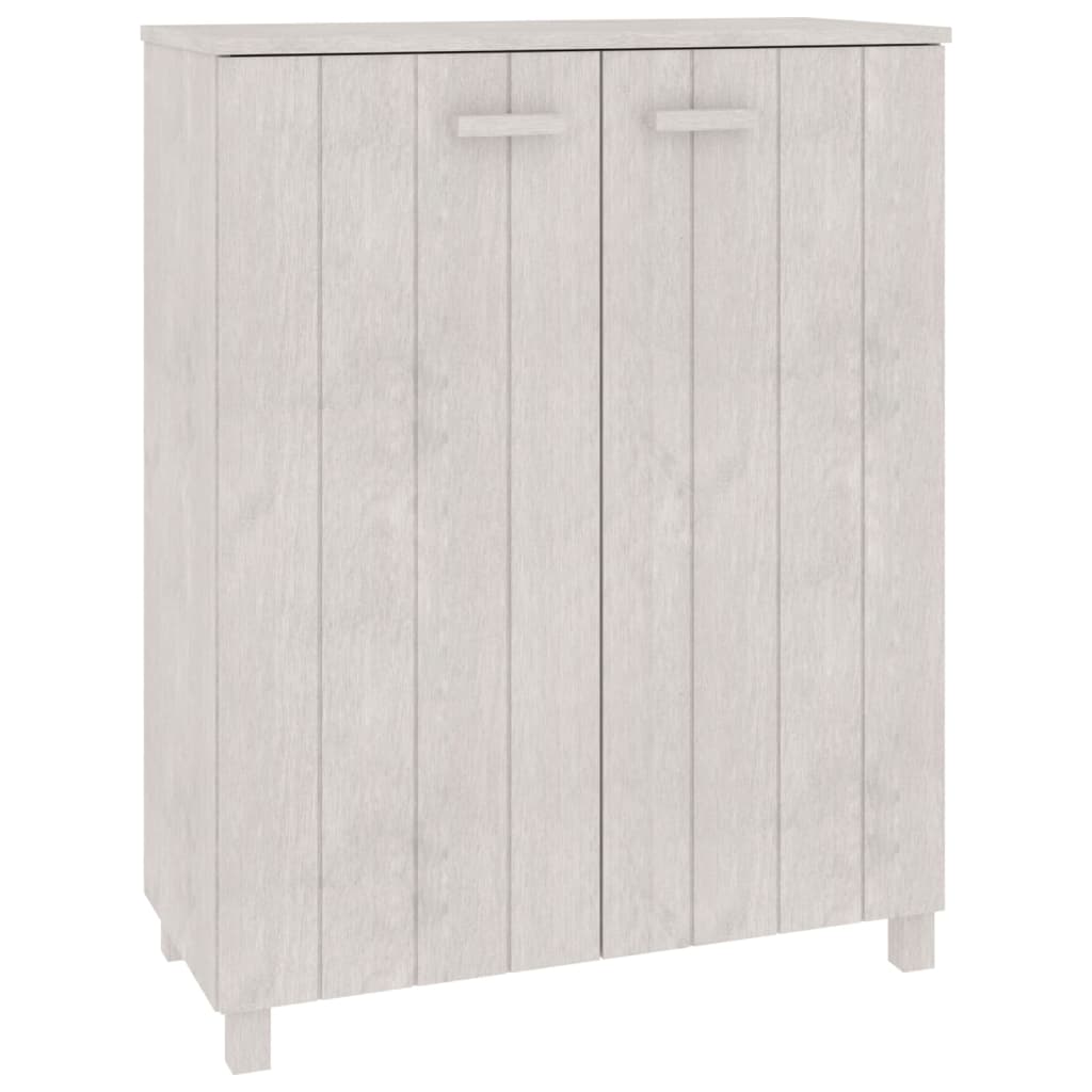 Photos - Shoe Cabinet / Rack VidaXL Shoe Cabinet HAMAR White 33.5"x15.7"x42.5" Solid Wood Pine 