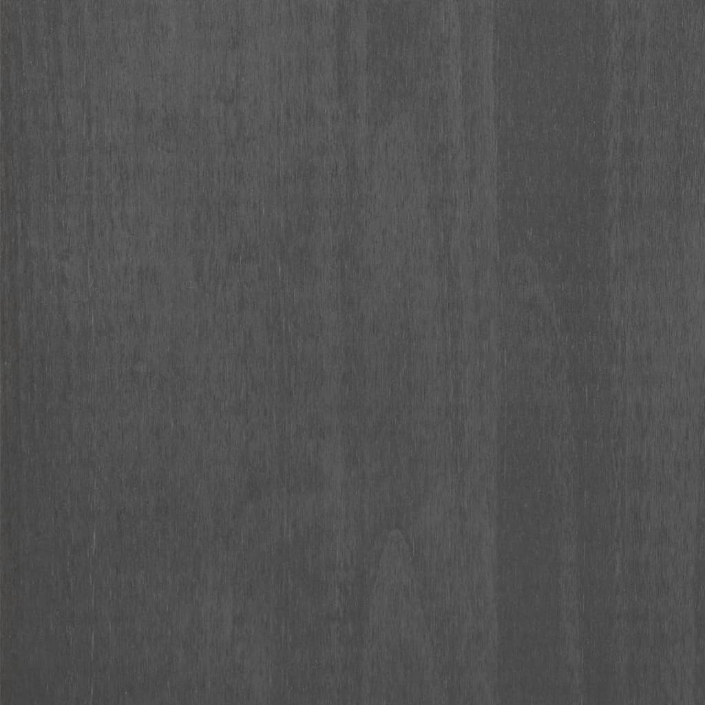 HAMAR sötétszürke tömör fenyőfa cipőszekrény 85 x 40 x 108 cm