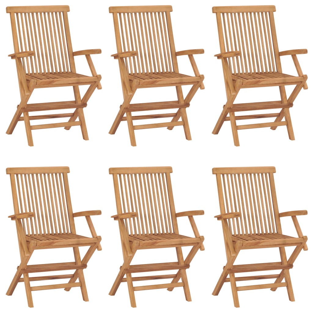 2/3x Solid Teak Wood Folding Chairs Garden Outdoor Wooden Furniture vidaXL - Picture 31 of 45