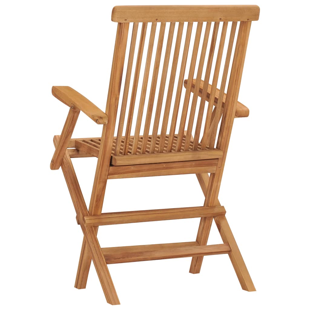 2/3x Solid Teak Wood Folding Chairs Garden Outdoor Wooden Furniture vidaXL - Picture 35 of 45