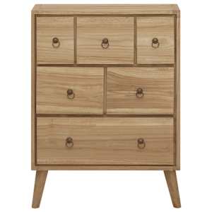 Komoda se zásuvkami 56 x 30 x 80 cm masivní teakové dřevo - obrázek 2