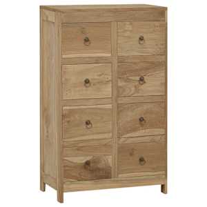 Komoda se zásuvkami 55 x 30 x 90 cm masivní teakové dřevo - obrázek 1