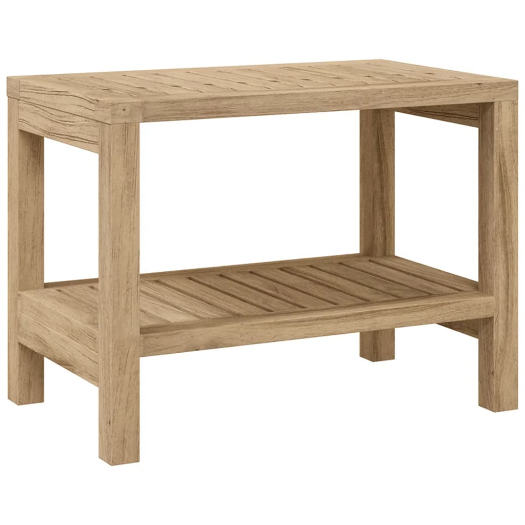 Image of vidaXL Bathroom Side Table 60x30x45 cm Solid Wood Teak