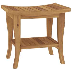 Odkládací stolek do koupelny 50x35x45 cm masivní teakové dřevo - obrázek 5