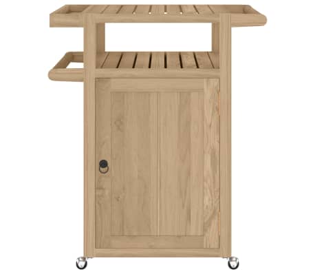 vidaXL バーカート 70x50x90 cm チーク無垢材