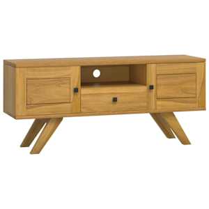 TV stolek 110 x 30 x 50 cm masivní teakové dřevo - obrázek 2