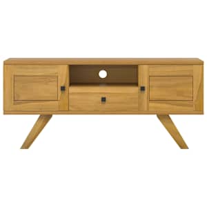 TV stolek 110 x 30 x 50 cm masivní teakové dřevo - obrázek 3