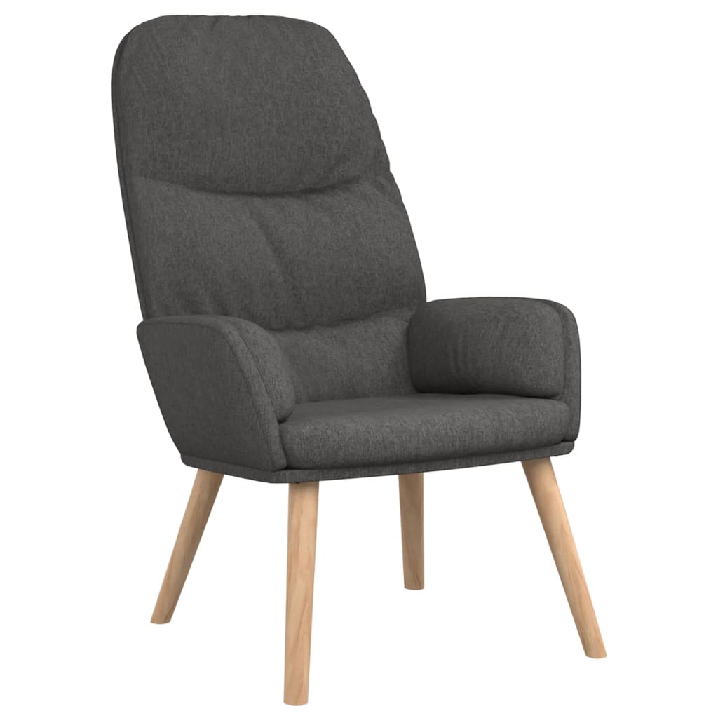 vidaXL Relaxační křeslo tmavě šedé textil