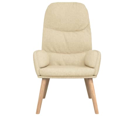 vidaXL Relaxsessel Creme Stoff