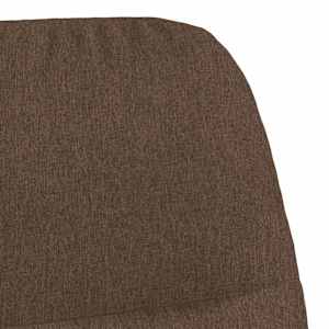 Relaxační křeslo hnědé textil - obrázek 7