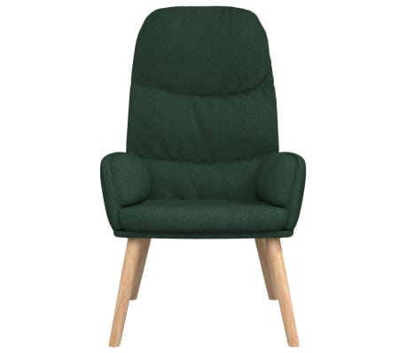 vidaXL Scaun de relaxare, verde &icirc;nchis, material textil