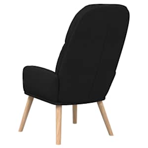 Relaxační křeslo černé textil - obrázek 5