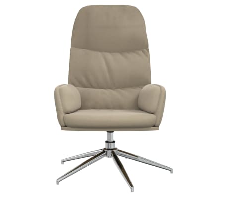 vidaXL Relaxsessel Hellgrau Wildleder-Optik