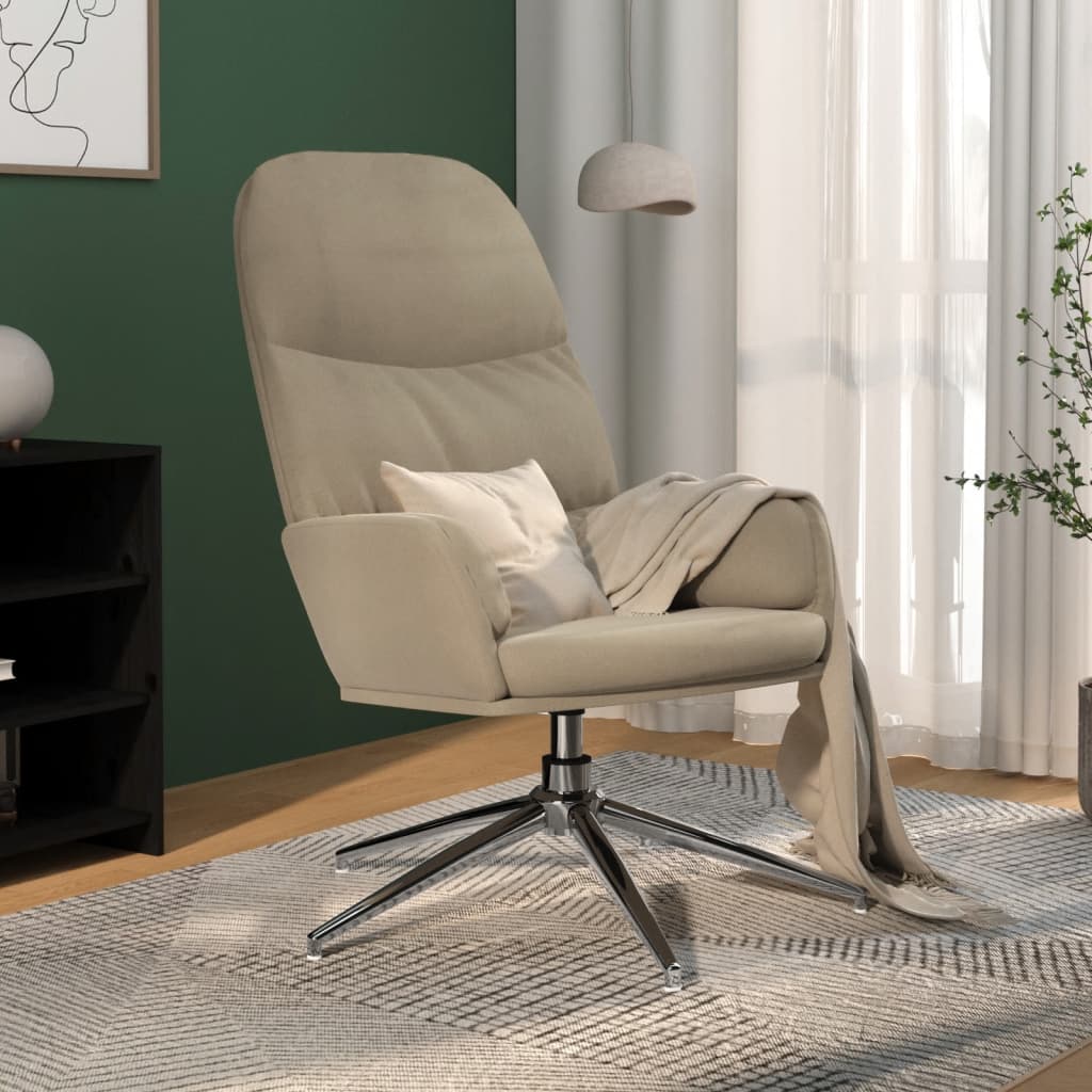 Chaise de relaxation Gris clair Similicuir daim