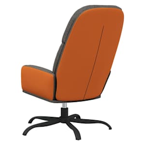 Relaxační křeslo tmavě šedé textil - obrázek 5