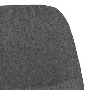 Relaxační křeslo tmavě šedé textil - obrázek 6