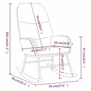 Houpací křeslo hořčicově žluté textil - obrázek 9