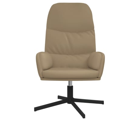 vidaXL Scaun de relaxare, cappuccino, piele ecologică