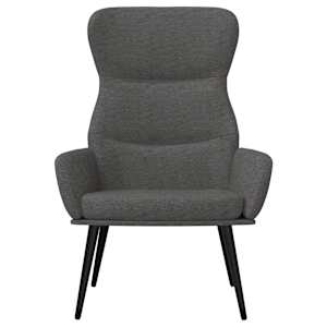 Relaxační křeslo tmavě šedé textil - obrázek 3