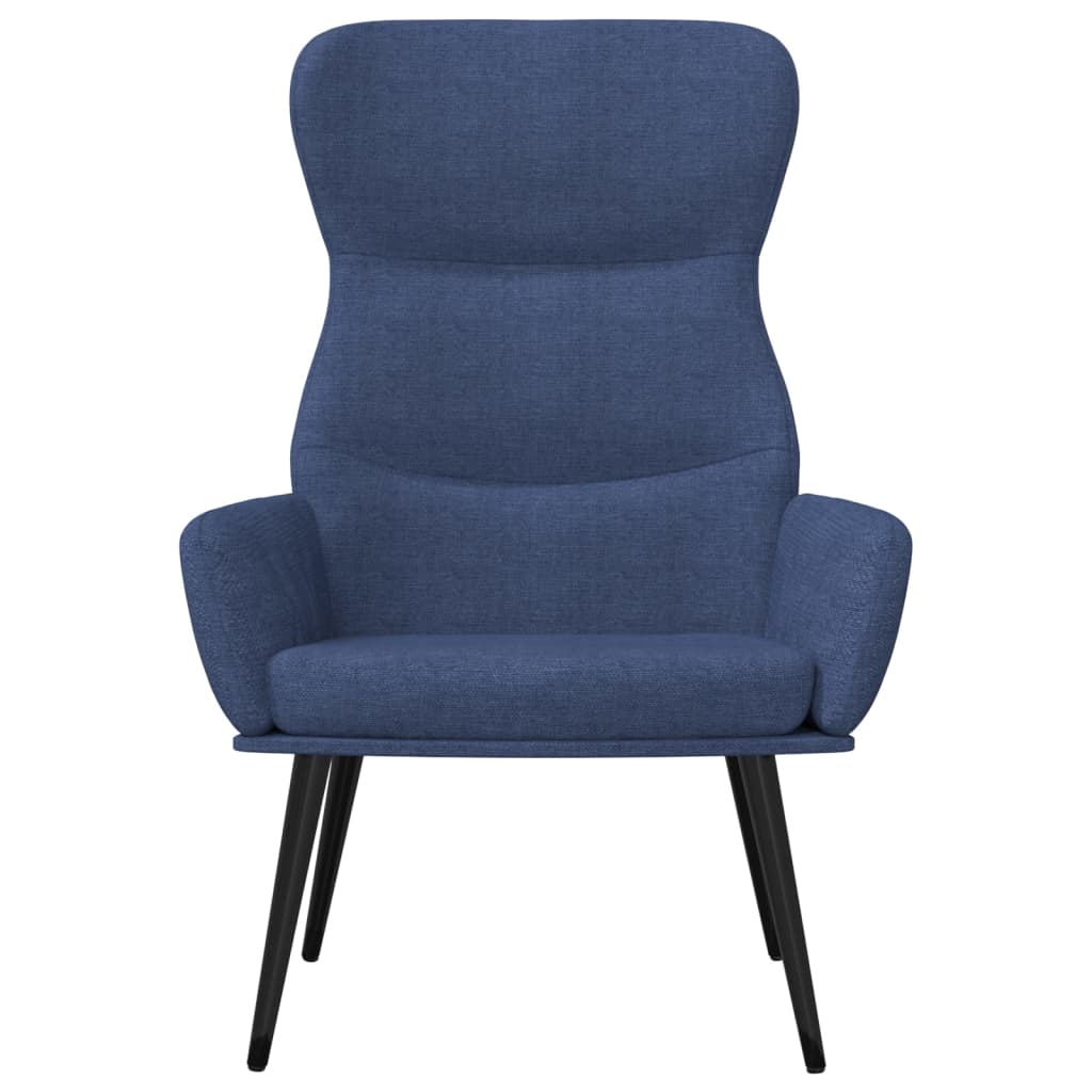 vidaXL Relaxstoel stof blauw afbeelding