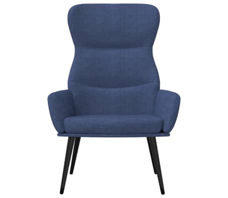 vidaXL Relaxstoel stof blauw
