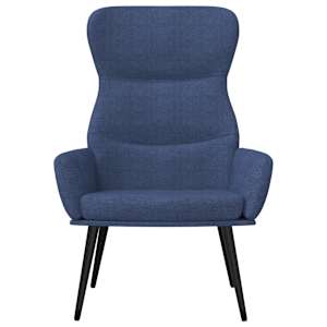 vidaXL Relaxstoel stof blauw