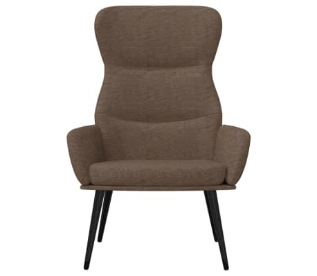 vidaXL Chaise de relaxation Taupe Tissu