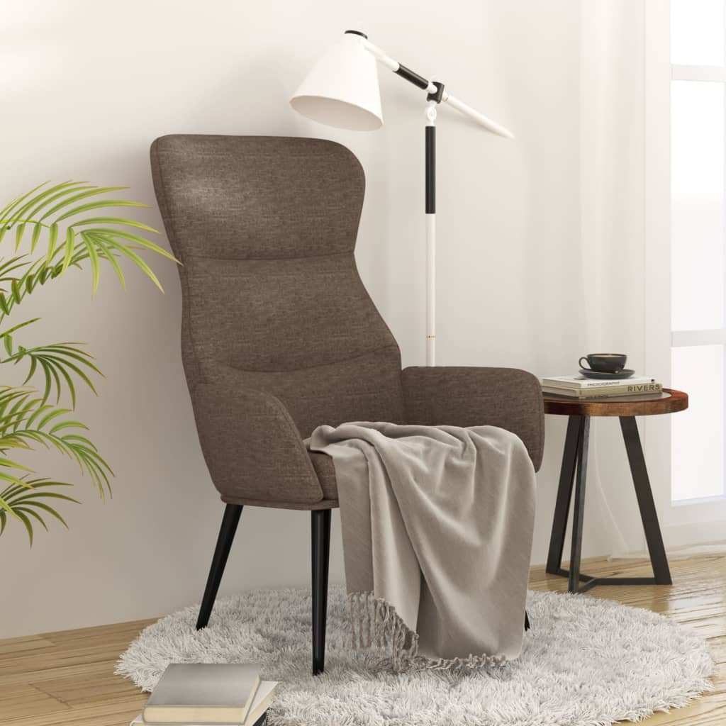 vidaXL Scaun de relaxare, gri taupe, material textil