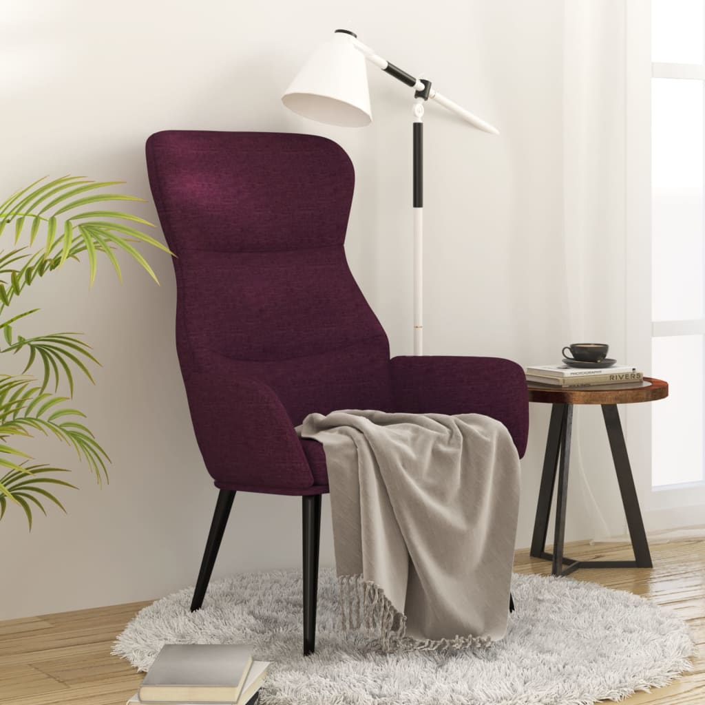 vidaXL Scaun de relaxare, violet, material textil