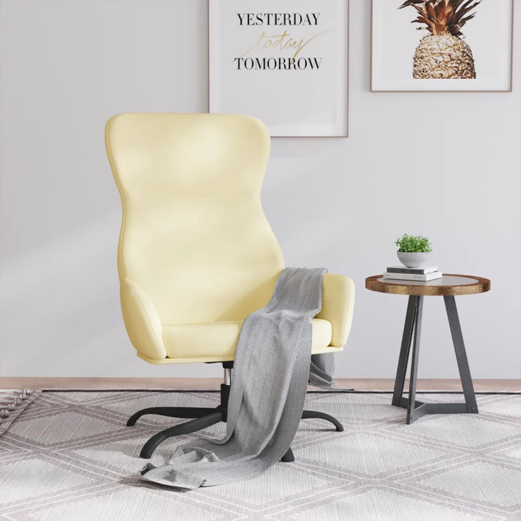 Fauteuil inclinable Crème Similicuir