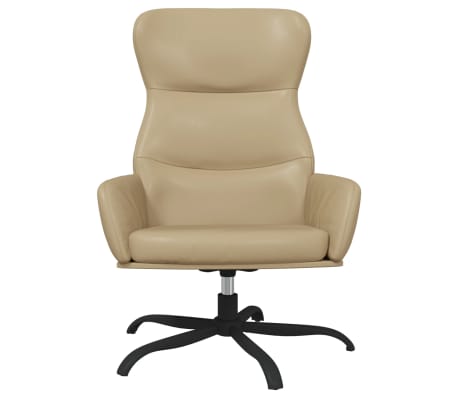 vidaXL Poilsio kėdė, kapučino spalvos, dirbtinė oda