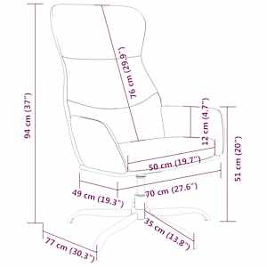 Relaxační křeslo světle šedé textil - obrázek 8