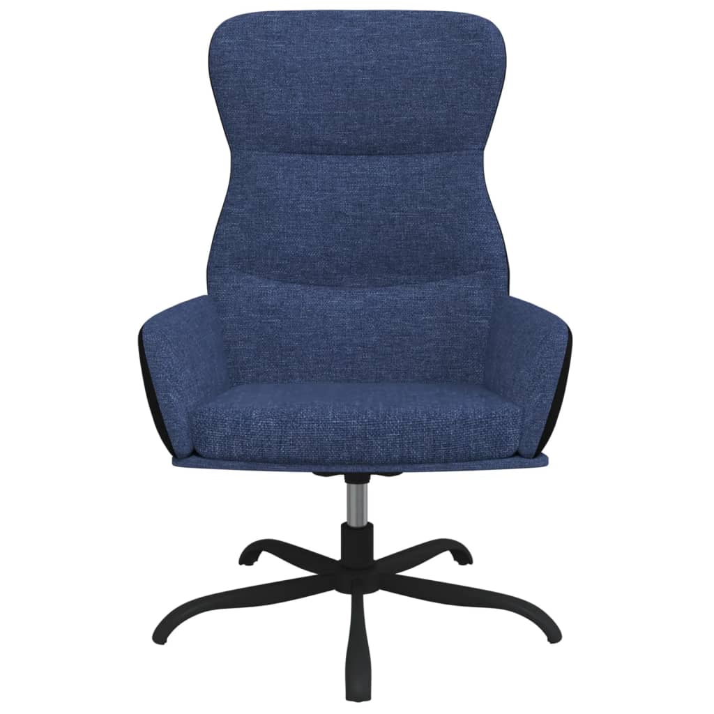 vidaXL Relaxstoel stof blauw