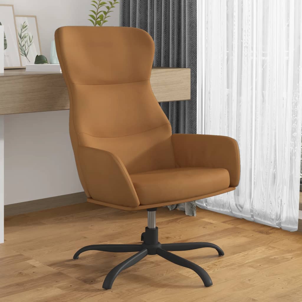 Chaise de relaxation Taupe Similicuir daim