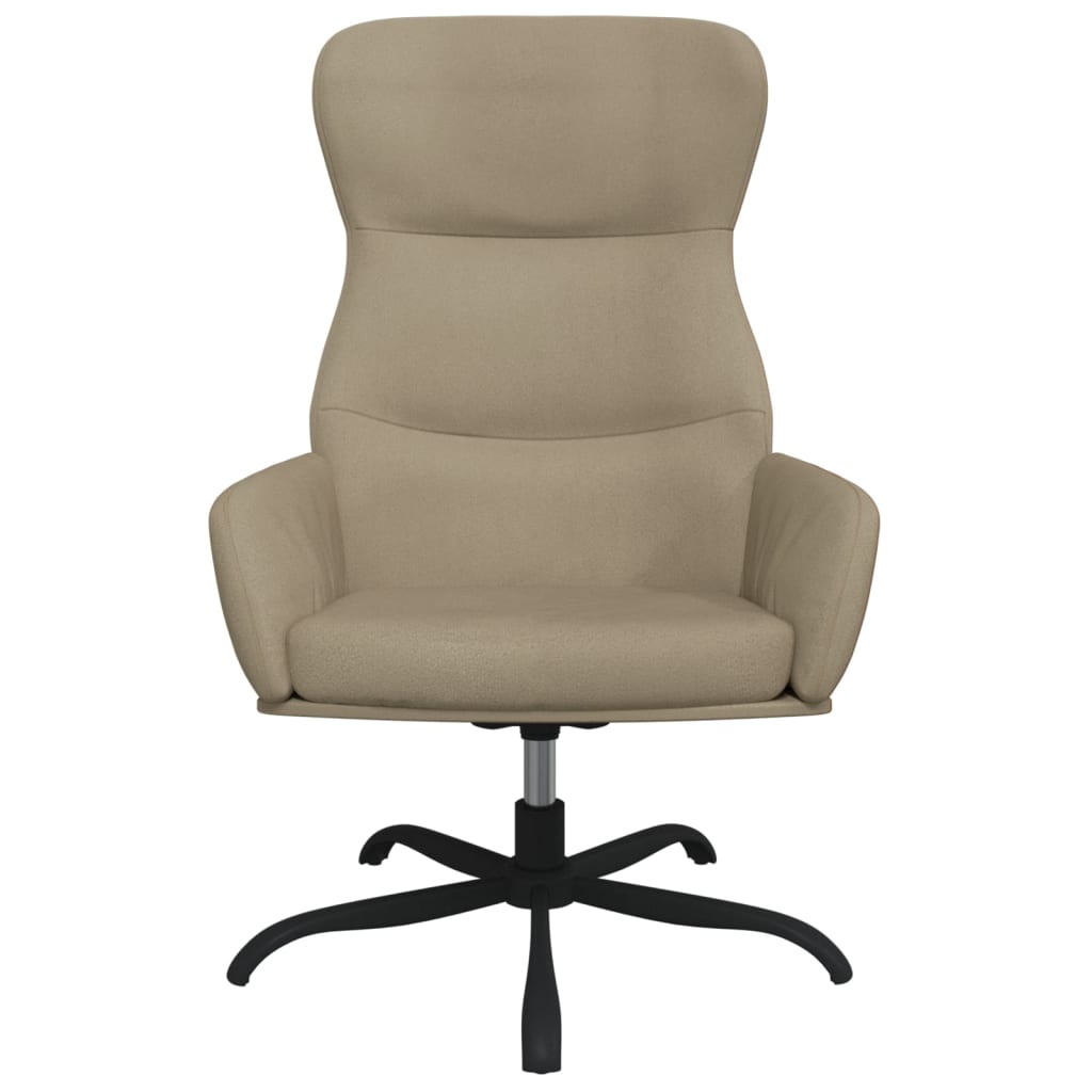vidaXL Poilsio kėdė, šviesiai pilkos spalvos, dirbtinė versta oda