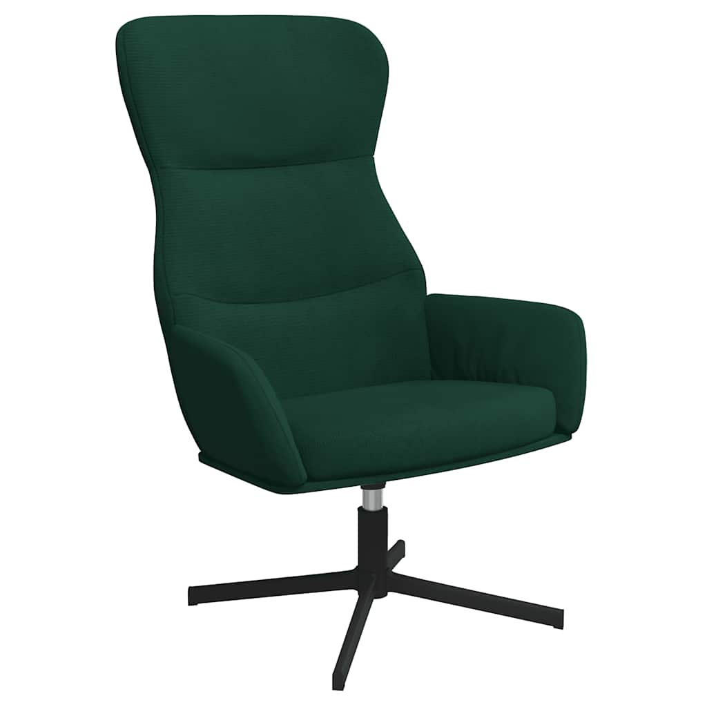 E-shop vidaXL Relaxačné kreslo, tmavozelené, zamatové