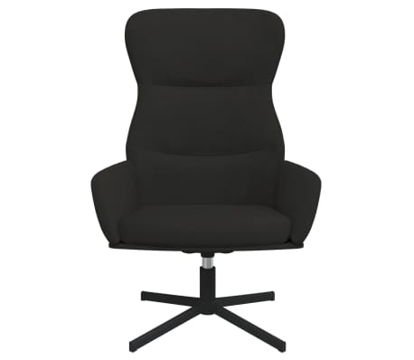vidaXL Scaun de relaxare, negru, catifea