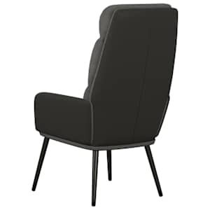 Relaxační křeslo tmavě šedé textil - obrázek 5