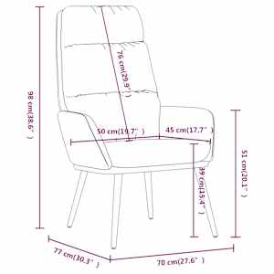 Relaxační křeslo tmavě šedé textil - obrázek 9