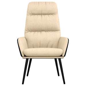 Relaxační křeslo krémové textil - obrázek 3