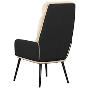 Relaxační křeslo krémové textil - obrázek 5