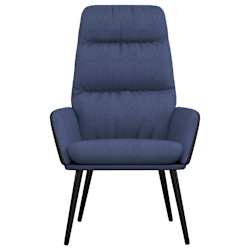 vidaXL Relaxstoel stof blauw
