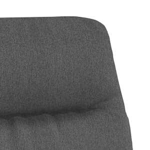 Relaxační křeslo tmavě šedé textil - obrázek 6