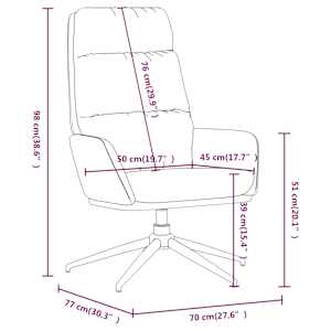 Relaxační křeslo tmavě šedé textil - obrázek 8