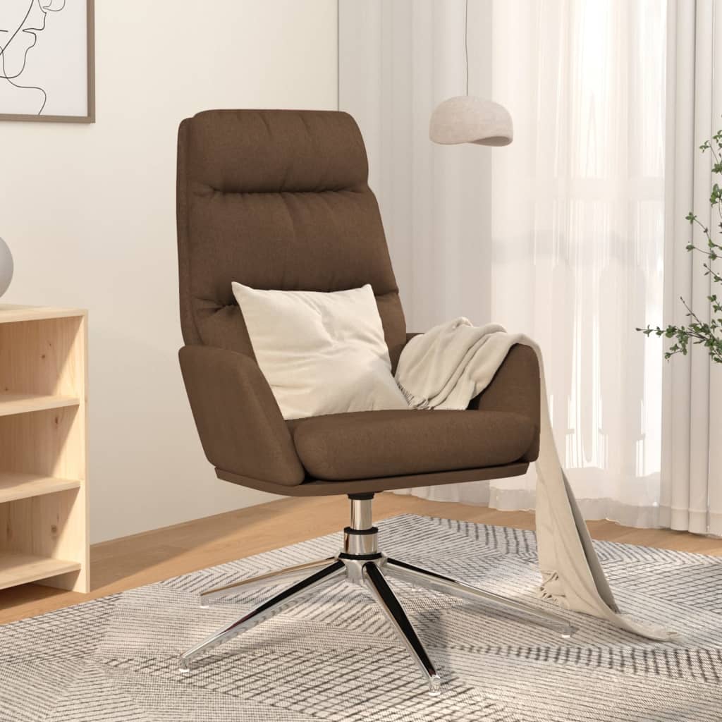 vida XL Relaxsessel Braun Stoff